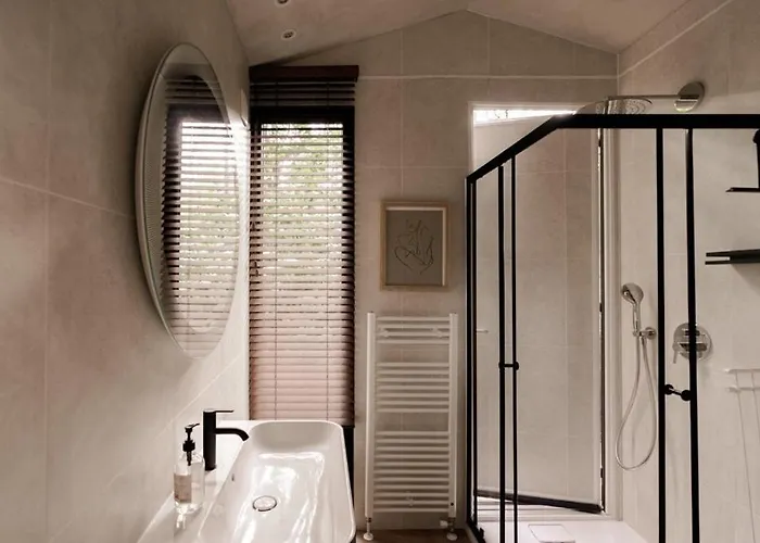 Luxe Hottub Japandi Tiny House In Het Bos Holiday home Nunspeet