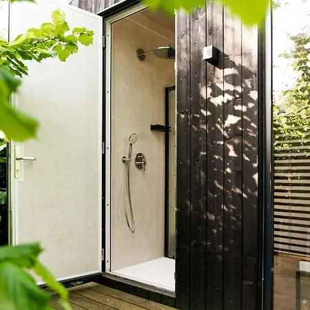 펜션 Luxe Hottub Japandi Tiny House In Het Bos *