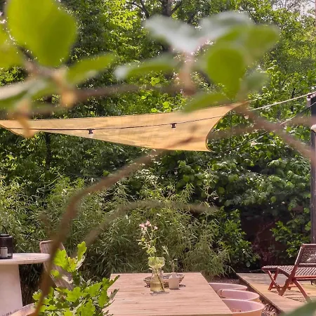 펜션 Luxe Hottub Japandi Tiny House In Het Bos *