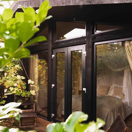 펜션 Luxe Hottub Japandi Tiny House In Het Bos